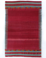 Vintage kilim rug in living room setting, bright colors, wild shaman, soft rug, bold color, Portland, Oregon, rug store, rug shop, local shop, vintage rug, modern kilim, warm colors, antique kilim rug