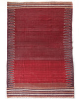 Vintage kilim rug in living room setting, bright colors, wild shaman, soft rug, bold color, Portland, Oregon, rug store, rug shop, local shop, vintage rug, modern kilim, warm colors, antique kilim rug