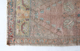 Vintage mini kilim rug in room decor setting, kilim, Turkish rug, vintage rug, portland, rug shop, bright colors, wild shaman, soft rug, bold color, Portland, Oregon, rug store, rug shop, local shop