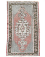 Vintage mini kilim rug in room decor setting, kilim, Turkish rug, vintage rug, portland, rug shop, bright colors, wild shaman, soft rug, bold color, Portland, Oregon, rug store, rug shop, local shop