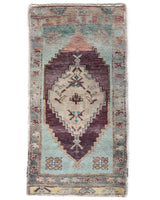 Vintage mini kilim rug in room decor setting, kilim, Turkish rug, vintage rug, portland, rug shop, bright colors, wild shaman, soft rug, bold color, Portland, Oregon, rug store, rug shop, local shop