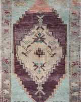 Vintage mini kilim rug in room decor setting, kilim, Turkish rug, vintage rug, portland, rug shop, bright colors, wild shaman, soft rug, bold color, Portland, Oregon, rug store, rug shop, local shop