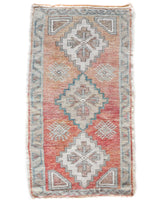 Vintage Mini Anatolian Rug 20"x41"