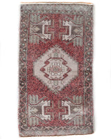 Vintage mini kilim rug in room decor setting, kilim, Turkish rug, vintage rug, portland, rug shop, bright colors, wild shaman, soft rug, bold color, Portland, Oregon, rug store, rug shop, local shop