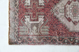 Vintage mini kilim rug in room decor setting, kilim, Turkish rug, vintage rug, portland, rug shop, bright colors, wild shaman, soft rug, bold color, Portland, Oregon, rug store, rug shop, local shop