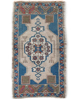 Vintage mini kilim rug in room decor setting, kilim, Turkish rug, vintage rug, portland, rug shop, bright colors, wild shaman, soft rug, bold color, Portland, Oregon, rug store, rug shop, local shop