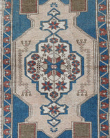 Vintage mini kilim rug in room decor setting, kilim, Turkish rug, vintage rug, portland, rug shop, bright colors, wild shaman, soft rug, bold color, Portland, Oregon, rug store, rug shop, local shop