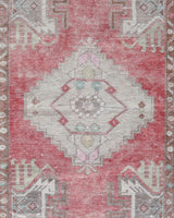 Vintage mini kilim rug in room decor setting, kilim, Turkish rug, vintage rug, portland, rug shop, bright colors, wild shaman, soft rug, bold color, Portland, Oregon, rug store, rug shop, local shop