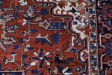 Antique Persian area rug in a living room setting, pile rug, vintage rug, portland, rug shop, bright colors, wild shaman, soft rug, bold color, Portland, Oregon, rug store, rug shop, local shop, antique rug, Persian rug, handmade rug, wool rug, distressed rug