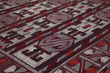 Vintage kilim rug in living room setting, bright colors, wild shaman, soft rug, bold color, Portland, Oregon, rug store, rug shop, local shop, vintage rug, modern kilim, warm colors, antique kilim rug