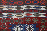Vintage kilim rug in living room setting, bright colors, wild shaman, soft rug, bold color, Portland, Oregon, rug store, rug shop, local shop, vintage rug, modern kilim, warm colors, antique rug, antique kilim