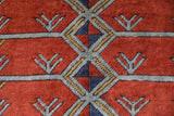 Vintage Turkish rug in a living room setting, pile rug, Turkish rug, vintage rug, portland, rug shop, bright colors, wild shaman, soft rug, bold color, Portland, Oregon, rug store, rug shop, local shop, antique rug