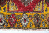 Vintage Turkish runner rug in a living room setting, pile rug, Turkish rug, vintage rug, portland, rug shop, bright colors, wild shaman, soft rug, bold color, Portland, Oregon, rug store, rug shop, local shop, antique rug