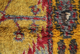 Vintage Turkish runner rug in a living room setting, pile rug, Turkish rug, vintage rug, portland, rug shop, bright colors, wild shaman, soft rug, bold color, Portland, Oregon, rug store, rug shop, local shop, antique rug