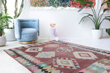 Vintage Milas Bencik Kilim Rug 5'7"x7'5"