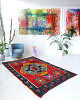 Vintage Kars Kilim Rug 5'6"x8'8"