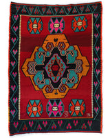 Vintage Kars Kilim Rug 5'6"x8'8"