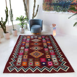 Vintage Milas Bencik Kilim Rug 5'6"x8'7"