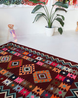 Vintage Milas Bencik Kilim Rug 5'6"x8'7"