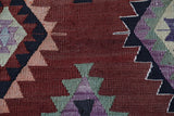 Vintage Balikesir Karakecili Kilim Rug 5'8"x8'7"