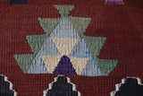 Vintage Balikesir Karakecili Kilim Rug 5'8"x8'7"