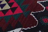 Vintage Balikesir Karakecili Kilim Rug 6'x7'9"