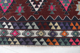 Vintage Balikesir Karakecili Kilim Rug 5'6"x8'10"