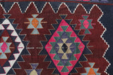 Vintage Balikesir Karakecili Kilim Rug 5'6"x8'10"