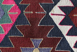 Vintage Balikesir Karakecili Kilim Rug 5'6"x8'10"