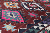 Vintage Balikesir Karakecili Kilim Rug 5'6"x8'10"
