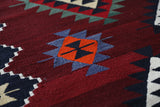 Vintage Balikesir Karakecili Kilim Rug 5'6"x8'6"