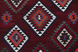 Vintage Balikesir Karakecili Kilim Rug 5'6"x8'6"