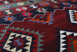 Vintage Balikesir Karakecili Kilim Rug 5'6"x8'6"