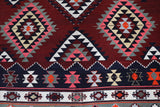 Vintage Balikesir Karakecili Kilim Rug 6'3"x9'