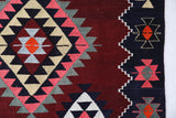 Vintage Balikesir Karakecili Kilim Rug 6'3"x9'