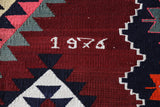 Vintage kilim rug in living room setting, bright colors, wild shaman, soft rug, bold color, Portland, Oregon, rug store, rug shop, local shop, vintage rug, modern kilim, warm colors, antique rug, antique kilim