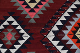 Vintage Balikesir Karakecili Kilim Rug 6'3"x9'