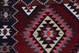 Vintage Balikesir Karakecili Kilim Rug 6'3"x9'