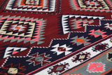 Vintage Balikesir Karakecili Kilim Rug 6'3"x9'