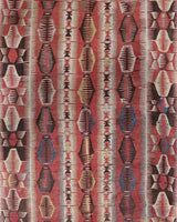 Vintage kilim rug in living room setting, bright colors, wild shaman, soft rug, bold color, Portland, Oregon, rug store, rug shop, local shop, vintage rug, modern kilim, warm colors