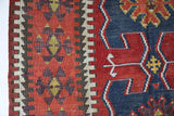 Vintage Turkish runner rug in living room setting, old rug, antique rug, pastel colors, faded colors, Turkish rug, vintage rug, soft rug, Portland, Oregon, rug store, rug shop, local shop