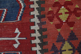 Vintage Turkish runner rug in living room setting, old rug, antique rug, pastel colors, faded colors, Turkish rug, vintage rug, soft rug, Portland, Oregon, rug store, rug shop, local shop
