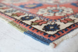 Vintage Turkish rug in living room setting, old rug, antique rug, pastel colors, faded colors, Turkish rug, vintage rug, soft rug, Portland, Oregon, rug store, rug shop, local shop