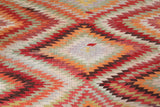  Vintage kilim rug in room decor setting, old rug, antique rug, pastel colors, faded colors, Turkish rug, vintage rug, soft rug, Portland, Oregon, rug store, rug shop, local shop,  antique kilim rug, bold colors, bright colors, faded colors