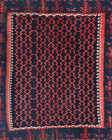 Vintage kilim rug in living room setting, bright colors, wild shaman, soft rug, bold color, Portland, Oregon, rug store, rug shop, local shop, vintage rug, modern kilim, warm colors, antique kilim rug