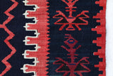 Vintage kilim rug in living room setting, bright colors, wild shaman, soft rug, bold color, Portland, Oregon, rug store, rug shop, local shop, vintage rug, modern kilim, warm colors, antique kilim rug