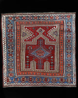 Antique Bergama Kozak Rug 4'2"x4'4"