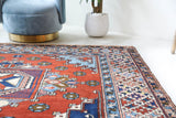 Vintage Turkish rug in a living room setting, Area rug in a living room setting, pile rug, Turkish rug, custom rug, modern rug, portland, rug shop, bright colors, wild shaman, soft rug, bold color, Portland, Oregon, rug store, rug shop, local shop