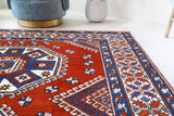 Vintage Turkish rug in a living room setting, Area rug in a living room setting, pile rug, Turkish rug, custom rug, modern rug, portland, rug shop, bright colors, wild shaman, soft rug, bold color, Portland, Oregon, rug store, rug shop, local shop