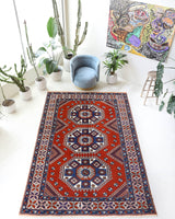 Vintage Turkish rug in a living room setting, Area rug in a living room setting, pile rug, Turkish rug, custom rug, modern rug, portland, rug shop, bright colors, wild shaman, soft rug, bold color, Portland, Oregon, rug store, rug shop, local shop